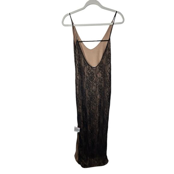 ASOS DESIGN Black Lace Cami Slip Maxi Dress Sz M NWOT Evening Gown - Picture 9 of 16